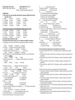 ĐỀ ÔN THI THỬ TN LẦN 1 MÔN: TIẾNG ANH doc