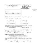 ĐỀ KIỂM TRA HỌC KÌ I Năm học 2010 - 2011 Môn: Vật lí 12 - Mã đề 112 pptx
