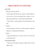 Giáo án môn đạo đức lớp 4 :Tên bài dạy : CHIA Sẻ BUồN VUI CÙNG BạN. docx