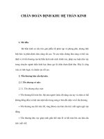 CHẨN ĐOÁN ĐỊNH KHU HỆ THẦN KINH pptx