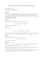 ĐỀ THI TOÁN APMO (CHÂU Á THÁI BÌNH DƯƠNG)_ĐỀ 29 pdf