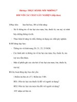 Giáo án lớp 5 môn Khoa Học: Bài dạy: THỰC HÀNH: NÓI “KHÔNG!” ĐỐI VỚI CÁC CHẤT GÂY NGHIỆN (tiếp theo) ppt