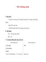 Giáo án môn Toán lớp 3 :Tên bài dạy : Ôn Tháng năm pps