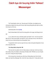 Cách tạo ấn tượng trên Yahoo! Messenger ppsx