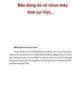 Báo động đỏ về virus máy tính tại Việt... ppsx