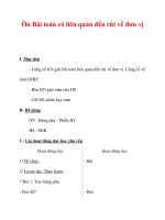 Giáo án môn Toán lớp 3 :Tên bài dạy : Ôn Bài toán có liên quan đến rút về đơn vị pot