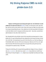 Hệ thống Kajona CMS ra mắt phiên bản 3.3 doc
