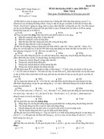 Đề thi thử đại học Khối A năm 2010 lần 1 Môn: Vật lý - Mã đề 178 ppt