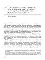 The Ethics and Governance of Human Genetic Databases European Perspectives Part 5 potx