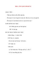 Giáo án lớp 2 môn Tập Đọc: Tiết 2 : ÔN TẬP CUỐI KỲ II doc