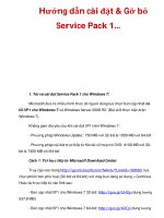 Hướng dẫn cài đặt & Gỡ bỏ Service Pack 1.. pdf