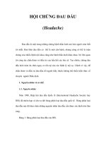 HỘI CHỨNG ĐAU ĐẦU (Headache) pptx