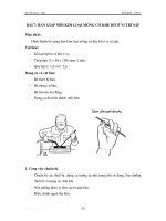 Thực hành hàn khí - Tập 1 - Bài 7 potx