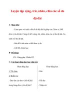 Giáo án môn Toán lớp 3 :Tên bài dạy : Luyện tập cộng, trừ, nhân, chia các số đo độ dài pdf