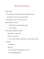 Giáo án lớp 2 môn Tập Đọc: Tiết 1 : ÔN TẬP GIỮA KỲ I pptx