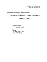 Phân tích hệ thống quản lý cửa hàng internet docx
