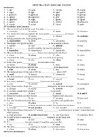 KIỂM TRA CHẤT LUỢNG HKI NĂM 2011 pps