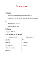 Giáo án môn Toán lớp 3 :Tên bài dạy : Ôn bảng chia 6 ppsx