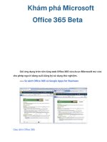 Khám phá Microsoft Office 365 Beta pot