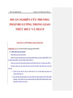 ĐỒ ÁN NGHIÊN CỨU PHƯƠNG PHÁP ĐO LƯỜNG TRONG GIAO THỨC BICC VÀ MGCP_CHƯƠNG 5 doc