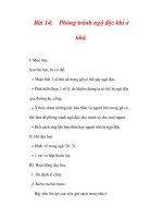 Giáo án tự nhiên xã hội lớp 2:Tên bài dạy Bài 14:Phòng tránh ngộ độc khi ở nhà. doc