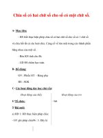 Giáo án môn Toán lớp 3 :Tên bài dạy : Chia số có hai chữ số cho số có một chữ số. pot