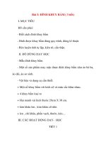 Giáo án lớp 5 môn Kỹ Thuật: Bài 3: ĐÍNH KHUY BẤM pdf