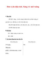 Giáo án môn Toán lớp 3 :Tên bài dạy : Đơn vị đo diện tích. Xăng- ti- mét vuông pps