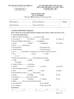 KỲ THI CHỌN ĐỘI TUYỂN DỰ THI HỌC SINH GIỎI QUỐC GIA LỚP 12 THPT NĂM HỌC 2010 - 2011 pptx