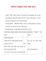 Giáo án môn thể dục lớp 3:Tên bài dạy : HOÀN THIỆN BÀI THỂ DỤC ppt