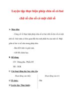 Giáo án môn Toán lớp 3 :Tên bài dạy : Luyện tập thực hiện phép chia số có hai chữ số cho số có một chữ số pptx