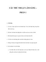 CÁC THỦ THUẬT LÂM SÀNG – PHẦN 1 pps