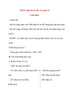 Giáo án lớp 2 môn Tập Làm Văn: Tiết22: Đáp lời xin lỗi pdf