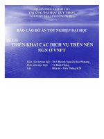 Đề tài triển khai các dịch vụ trên nền NGN ở VNPT   luận văn, đồ án, đề tài tốt nghiệp