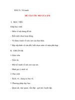 Giáo án lớp 5 môn Mỹ Thuật: BÀI 31: Vẽ tranh ĐỀ TÀI ƯỚC MƠ CỦA EM pot