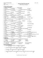 THE SECOND ENGLISH TEST pptx