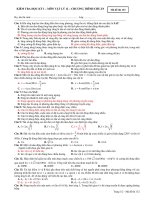 KIỂM TRA HỌC KỲ I MÔN VẬT LÝ 12 - Mã đề thi 132 ppsx