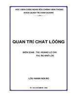 Quản trị chất lượng - Chương 1 docx