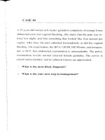 Phương pháp điều trị sản khoa - Tình huống số 1 pptx