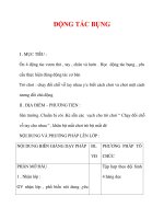 Giáo án môn thể dục lớp 3:Tên bài dạy : ĐỘNG TÁC BỤNG docx