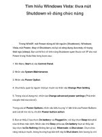 Tìm hiểu Windows Vista: Đưa nút Shutdown về đúng chức năng pdf