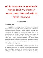 ĐỒ ÁN ÁP DỤNG CÁC HÌNH THỨC THANH TOÁN VÀ BẢO MẬT TRONG TMĐT CHO NHÀ MÁY XI MĂNG AN GIANG_ CHƯƠNG 1 doc