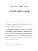 CHẨN ĐOÁN VÀ XỬ TRÍ NGỘ ĐỘC CẤP PARAQUAT doc