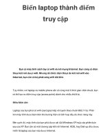 Biến laptop thành điểm truy cập ppt
