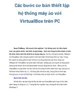 Các bước cơ bản thiết lập hệ thống máy ảo với VirtualBox trên PC ppt