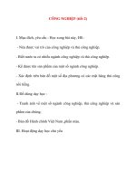 Giáo án lớp 5 môn Địa Lý: CÔNG NGHIỆP (tiết 2) pdf