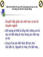 Giáo trình phân tích quy trình ứng dụng cấu tạo cơ cấu cân bằng với vận tốc chuyển động p1 pdf