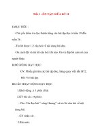 Giáo án lớp 2 môn Tập Đọc: Tiết 1 : ÔN TẬP GIỮA KỲ II ppsx