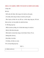 Giáo án lớp 5 môn Kỹ Thuật: BÀI 6 CẮT, KHÂU, THÊU TÚI SÁCH TAY ĐƠN GIẢN pdf