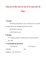 Giáo án môn Toán lớp 3 :Tên bài dạy : Chia số có bốn chữ số cho số có một chữ số( tiếp) potx